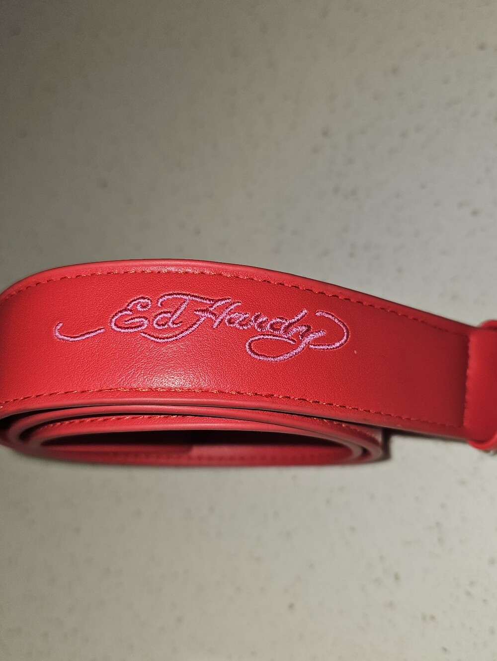 Ed Hardy solid Red women's Belt 37 inches Large
